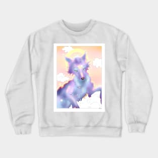 Light wolf dog Crewneck Sweatshirt